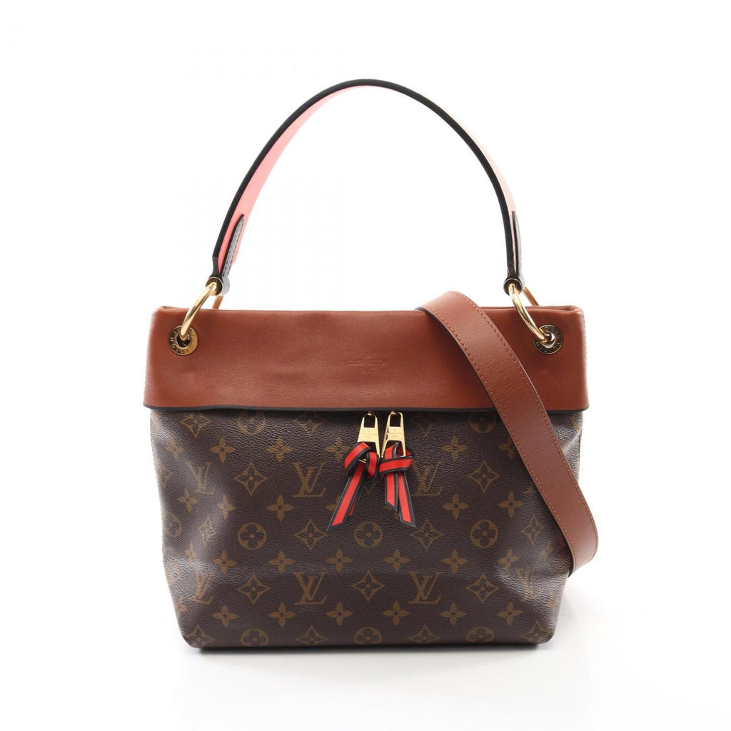 Louis Vuitton Black Brown Caramel Red Color Monogram Pvc Leather Coated Canvas Shoulder Bag (Pre-Owned)