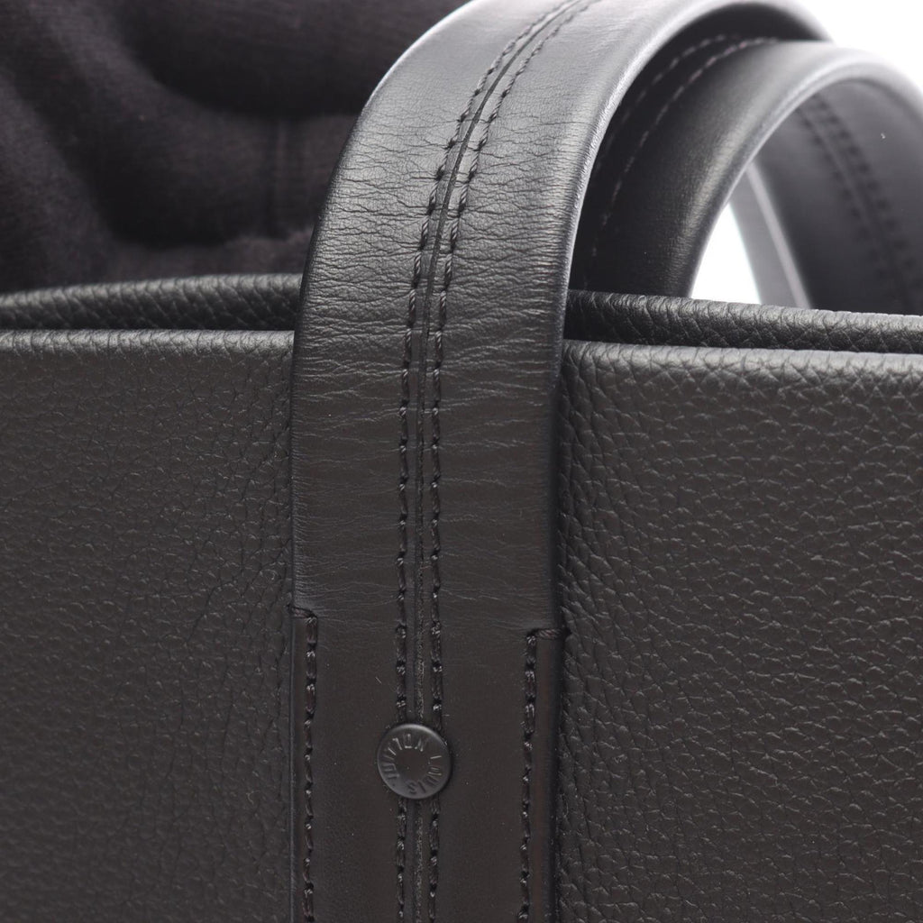 Louis Vuitton Black Leather Tote Bag (Pre-Owned)