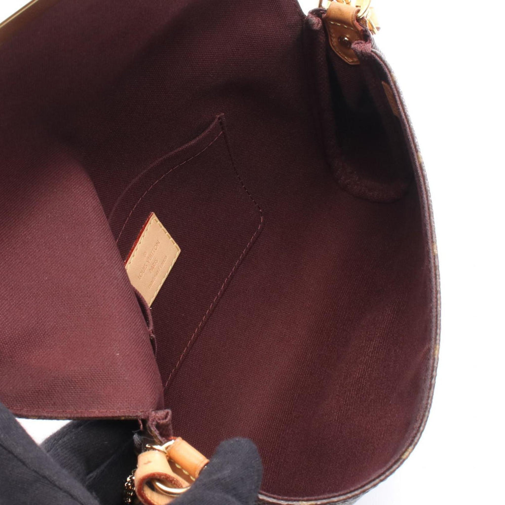 Louis Vuitton Brown Pvc Coated Canvas Leather Handbag (Pre-Owned)