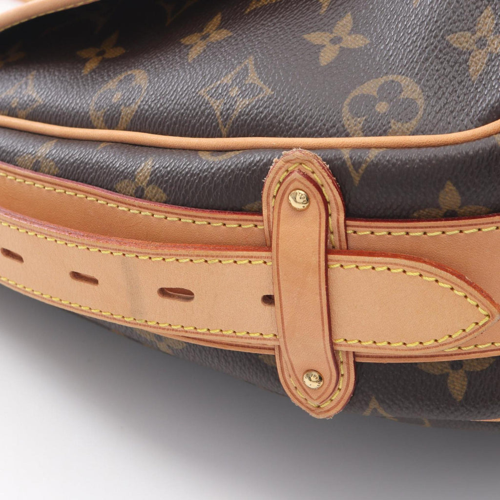 Louis Vuitton Brown Coated Canvas Leather Shoulder Bag (Pre-Owned)