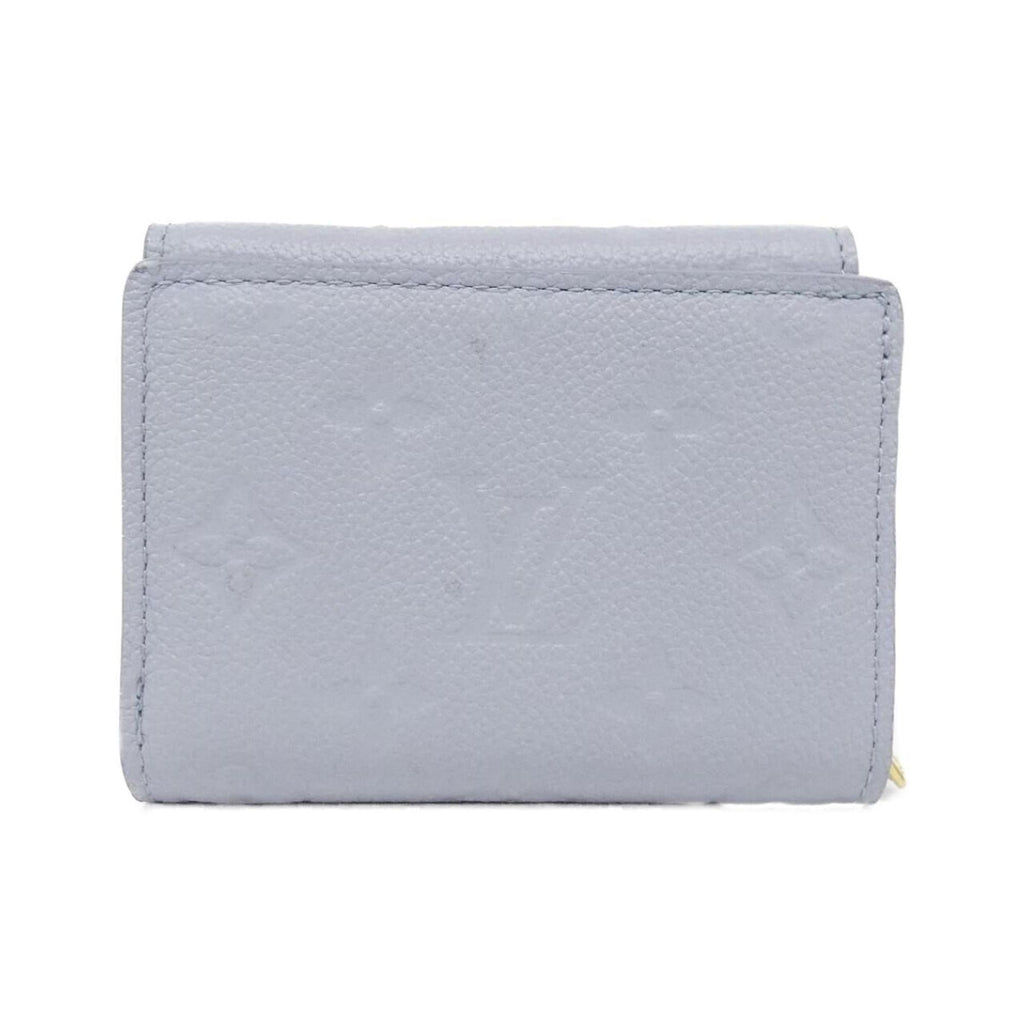 Louis Vuitton Blue Leather Wallet (Tri-Fold) (Pre-Owned)