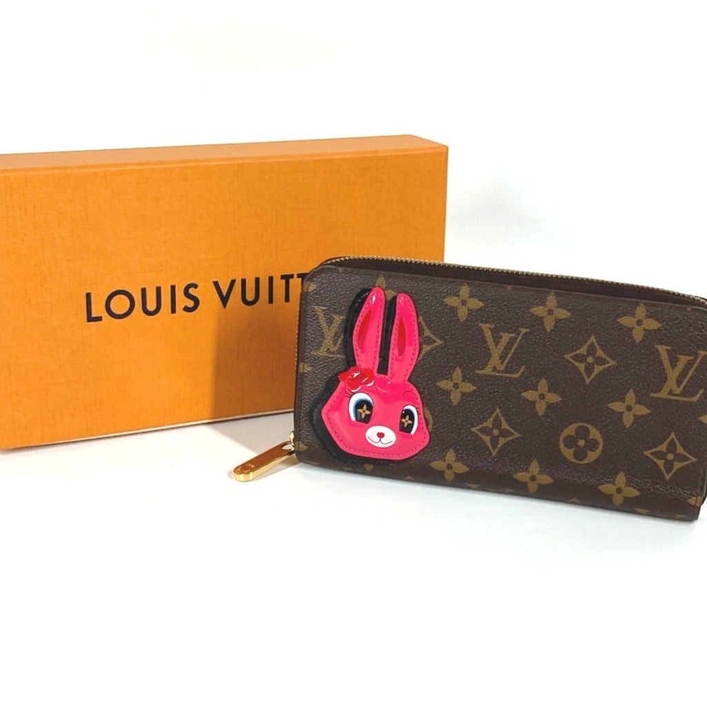 Louis Vuitton Brown Pink Monogram Long Wallet (Bi-Fold) (Pre-Owned)