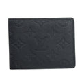 Louis Vuitton Black Leather Wallet (Bi-Fold) (Pre-Owned)