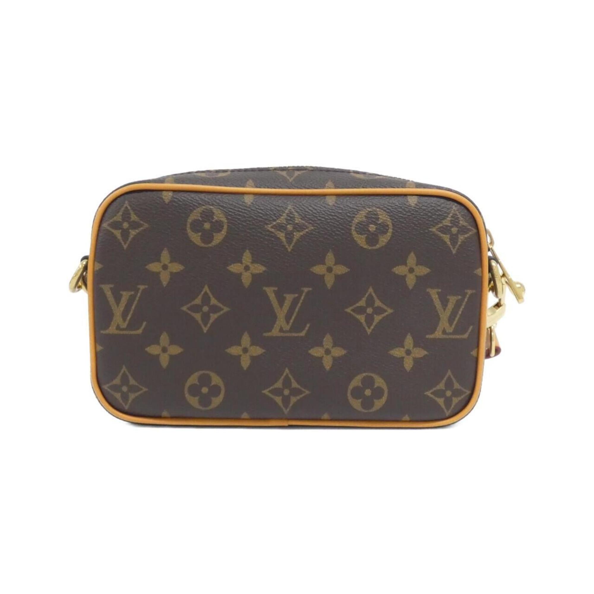 Louis Vuitton Marron Coated Canvas Shoulder Bag (Pre-Owned)