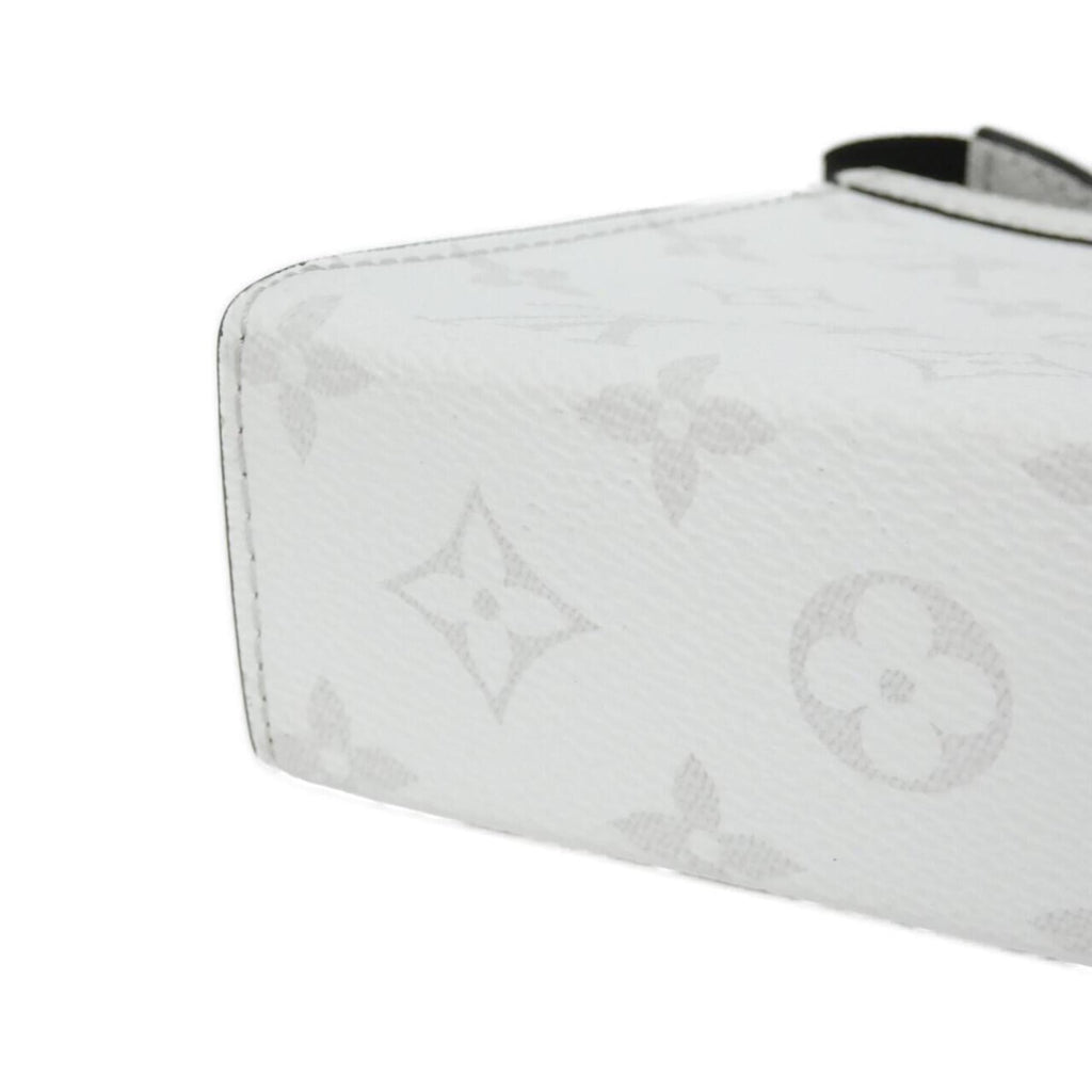 Louis Vuitton White Coated Canvas Leather Shoulder Bag (Pre-Owned)