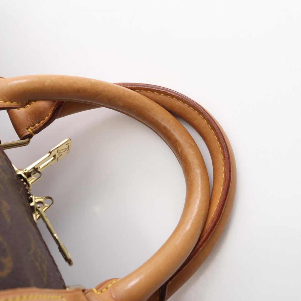 Louis Vuitton Brown Monogram Coated Canvas Leather Boston Bag (Pre-Owned)