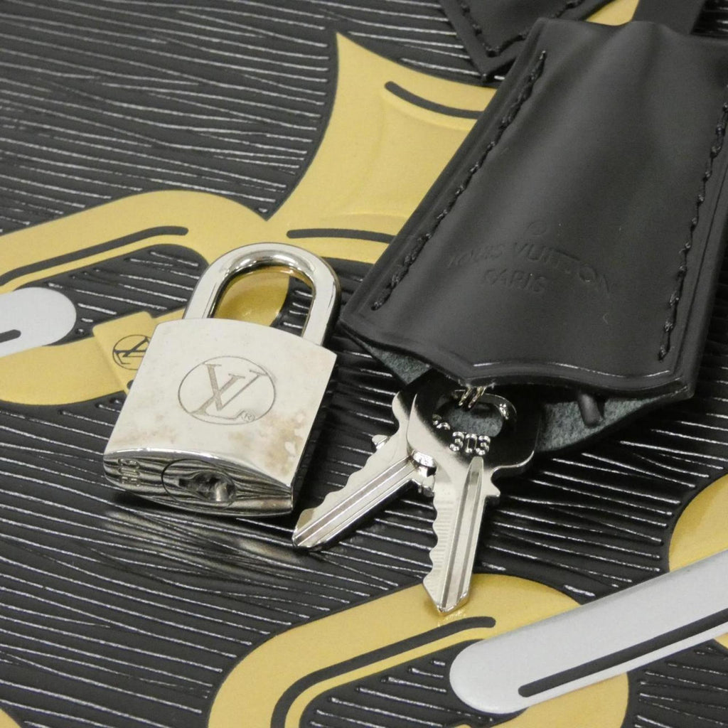 Louis Vuitton Black Leather Handbag (Pre-Owned)