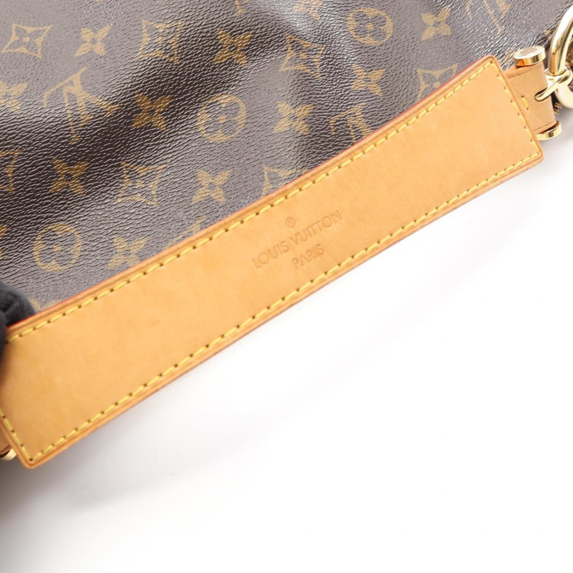 Louis Vuitton Monogram Brown Coated Canvas Leather Shoulder Bag (Pre-Owned)
