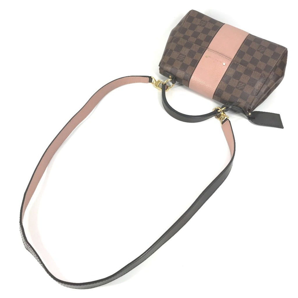 Louis Vuitton Damier Brown Pink Damier Canvas Handbag Shoulder Bag (Pre-Owned)