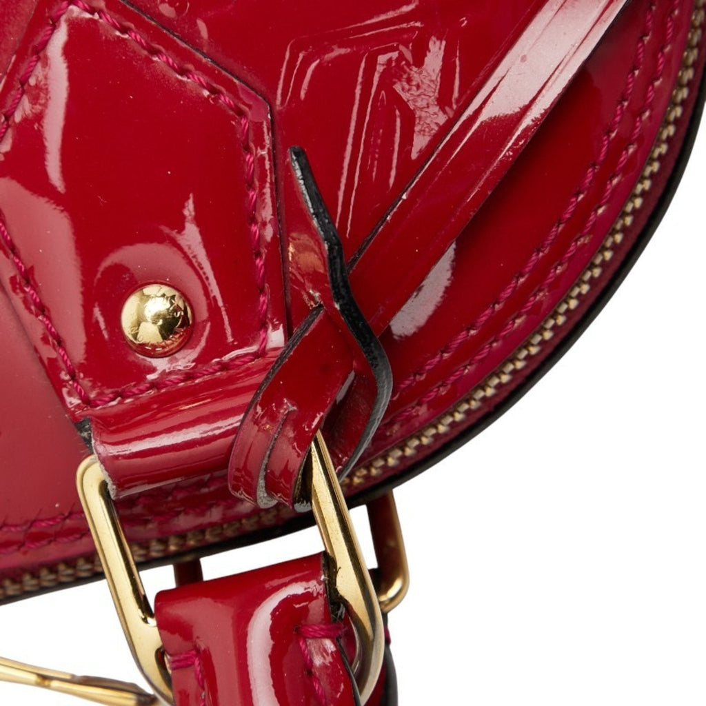 Louis Vuitton Pomme D'amour Red Color Patent Leather Handbag Shoulder Bag (Pre-Owned)