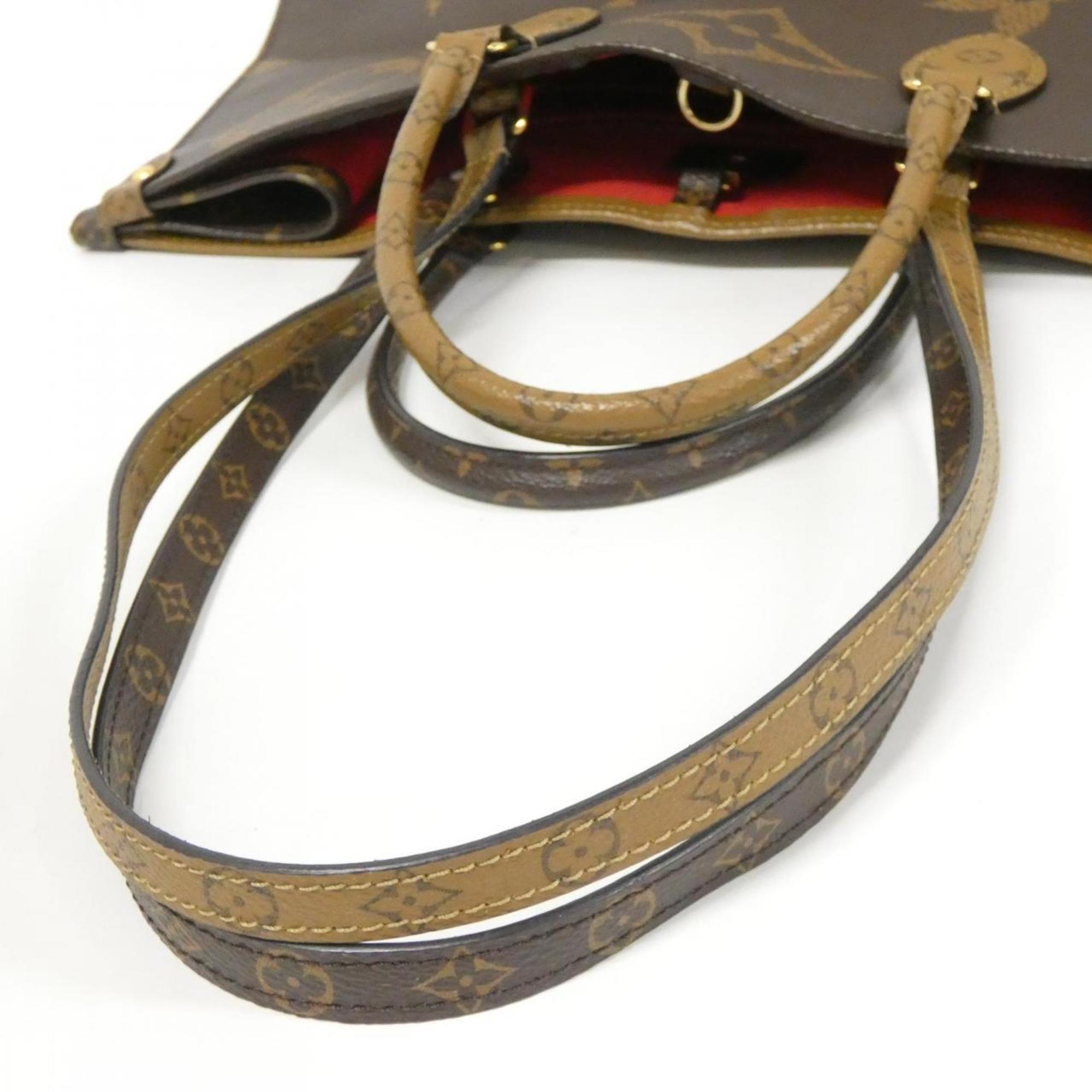 Louis Vuitton Brown Coated Canvas Handbag (Pre-Owned)