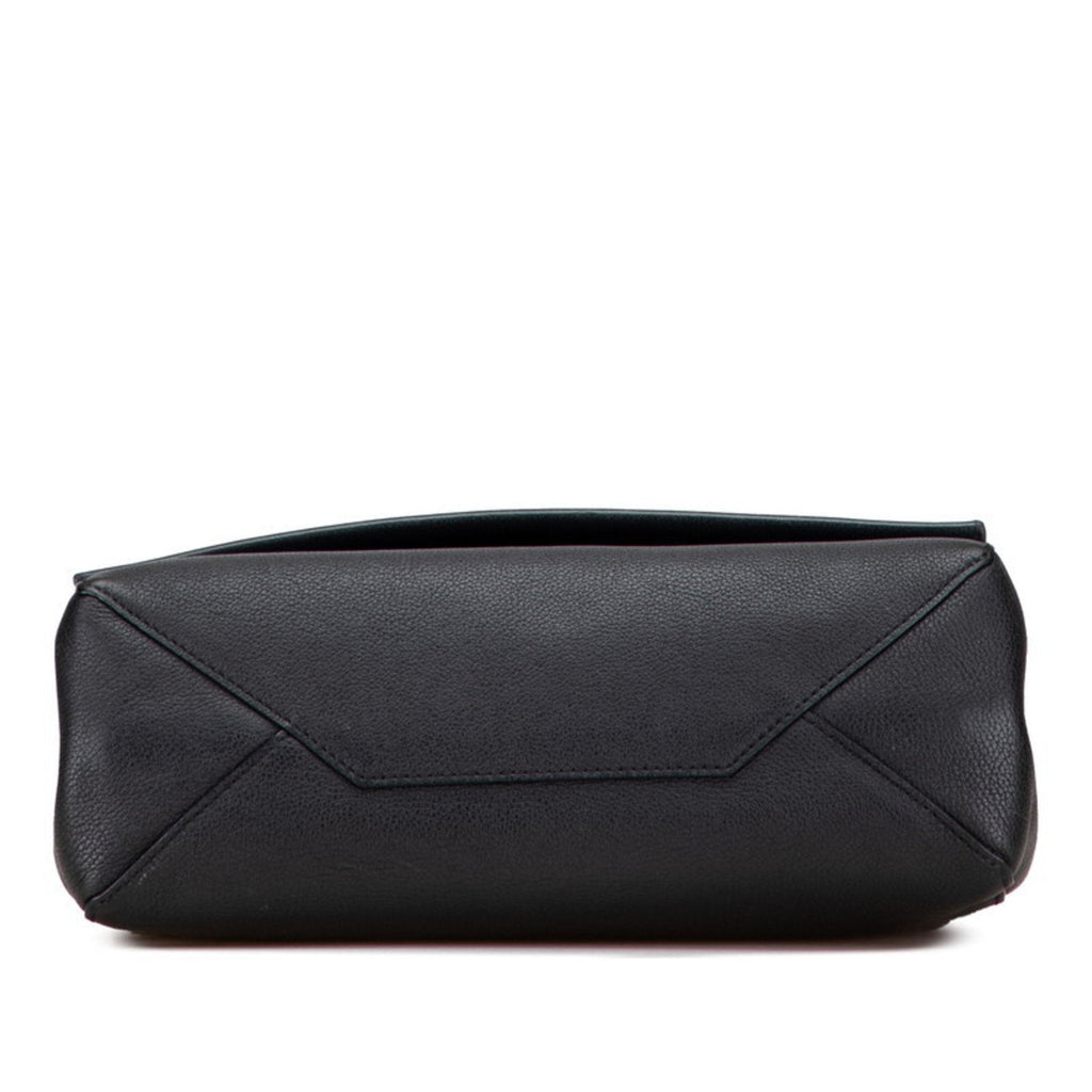 Louis Vuitton Lockme Ii Black Noir Leather Handbag Shoulder Bag (Pre-Owned)