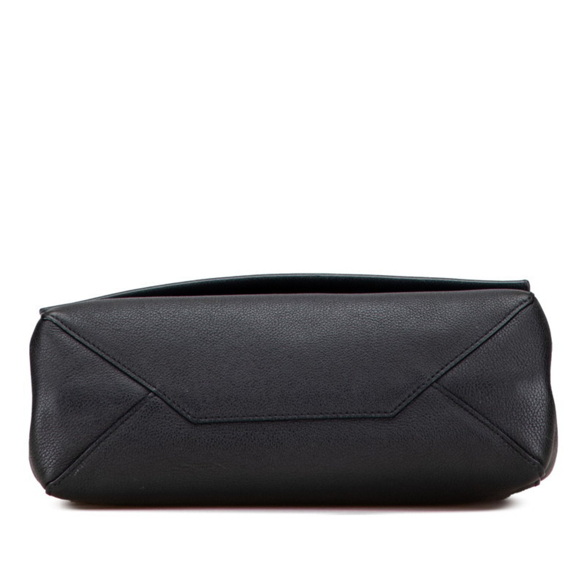 Louis Vuitton Lockme Ii Black Noir Leather Handbag Shoulder Bag (Pre-Owned)