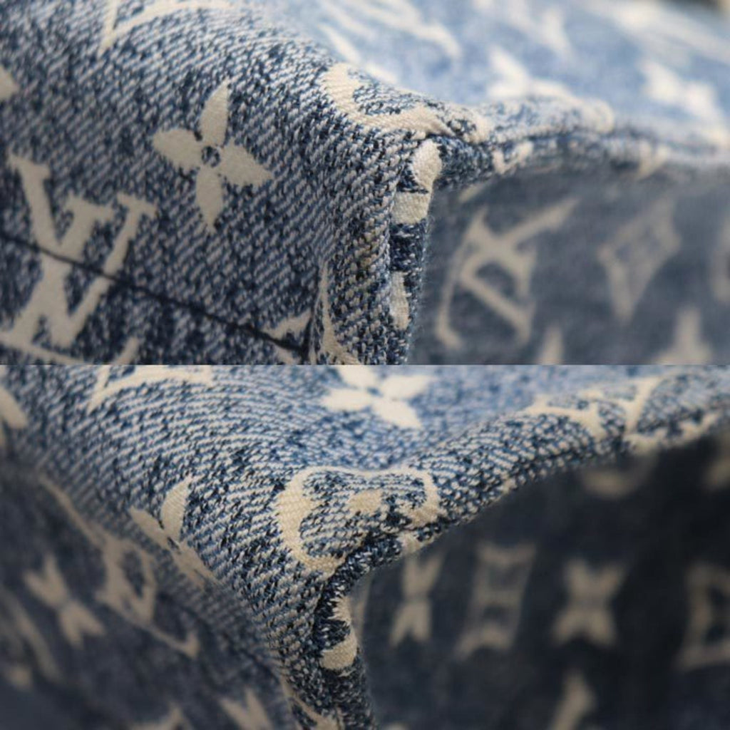 Louis Vuitton Blue Denim Shoulder Bag (Pre-Owned)