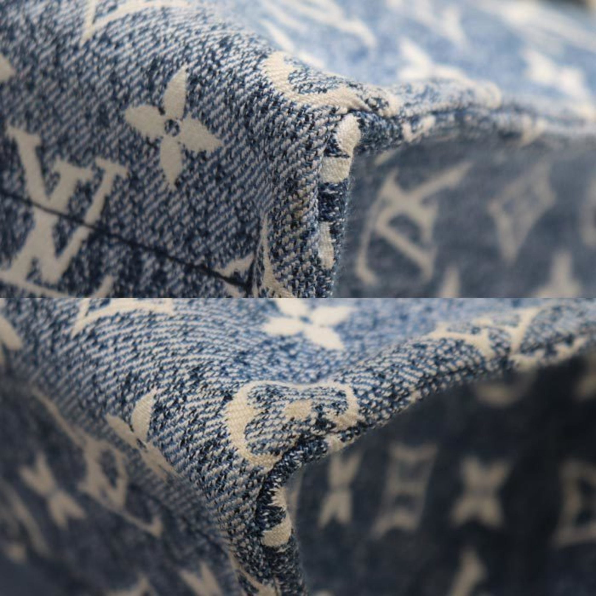 Louis Vuitton Blue Denim Shoulder Bag (Pre-Owned)
