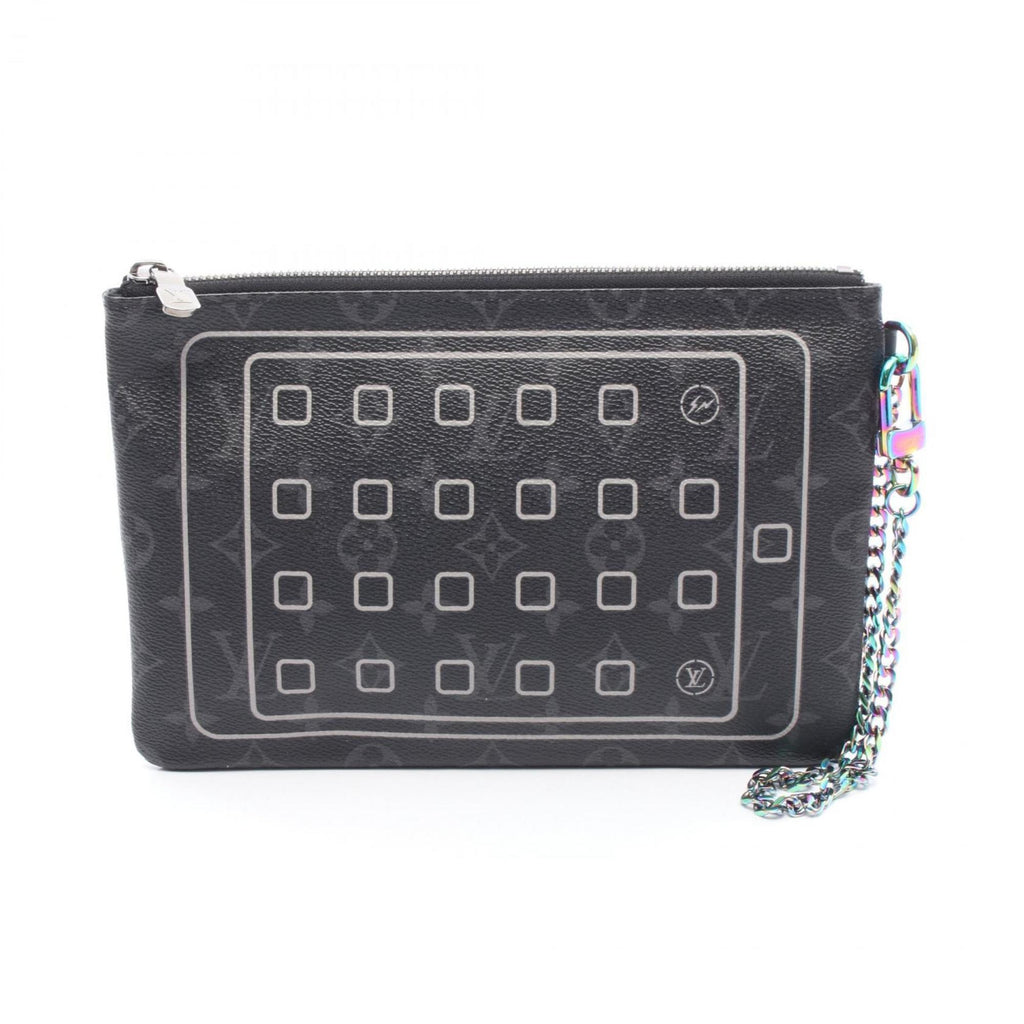 Louis Vuitton Black Monogram Eclipse Pvc Pouch (Pre-Owned)