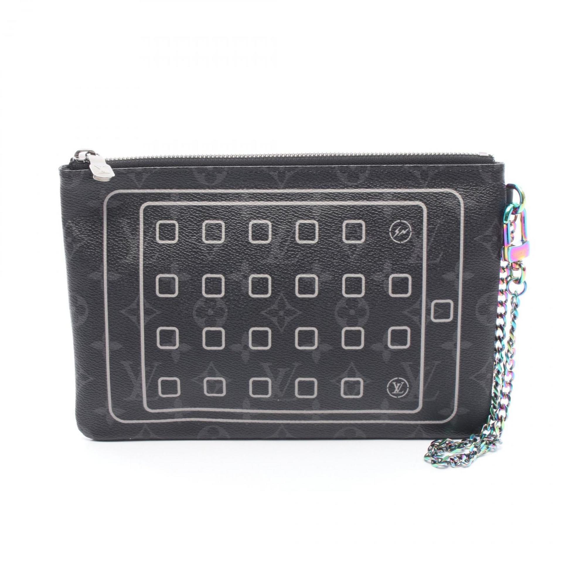 Louis Vuitton Black Monogram Eclipse Pvc Pouch (Pre-Owned)