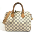 Louis Vuitton Damier Azur White Damier Azur Boston Bag Handbag Shoulder Bag (Pre-Owned)
