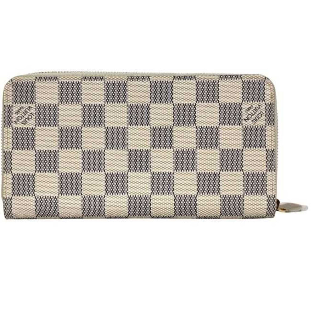 Louis Vuitton Damier Azur Gray White Damier Azur Long Wallet (Bi-Fold) (Pre-Owned)