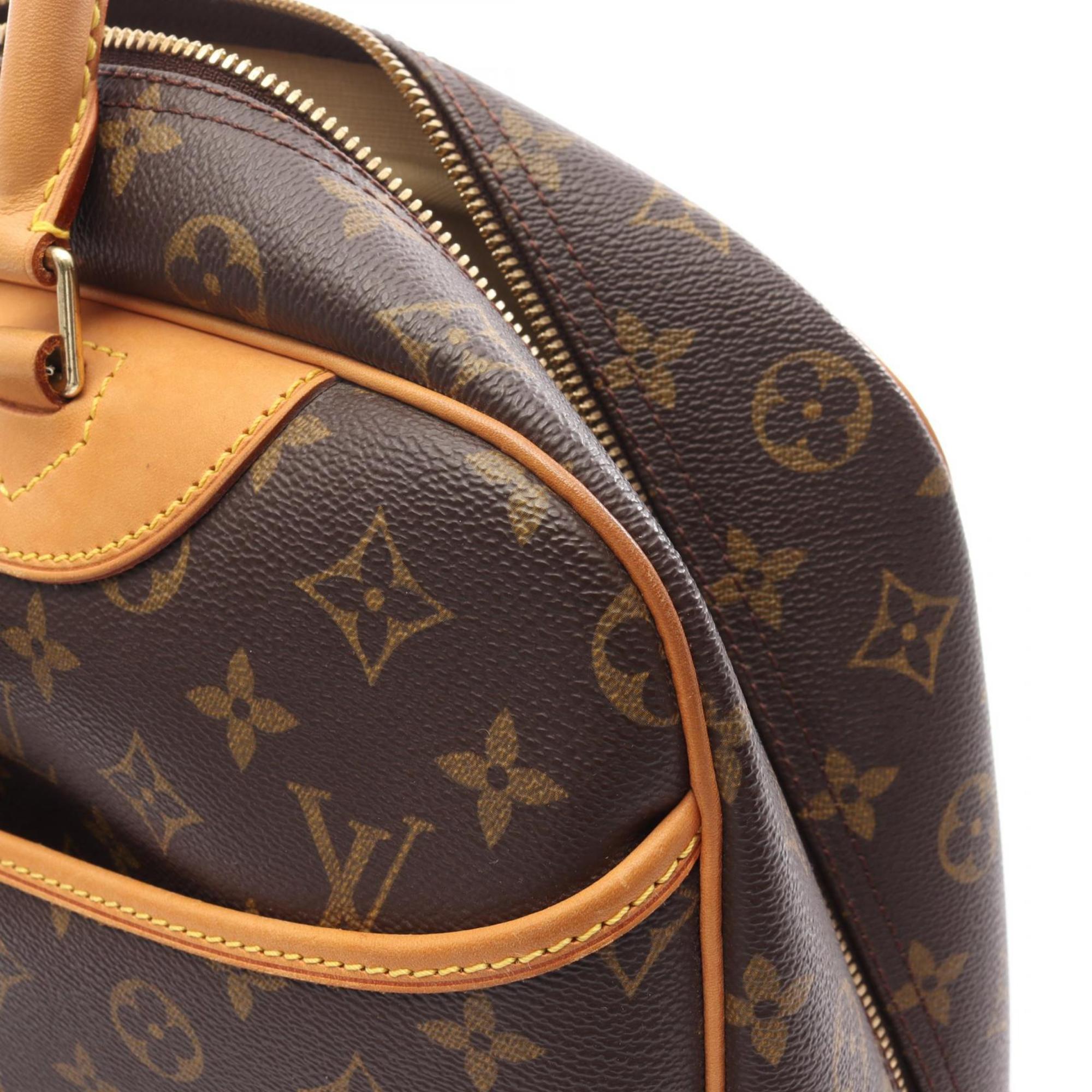 Louis Vuitton Brown Coated Canvas Leather Handbag (Pre-Owned)