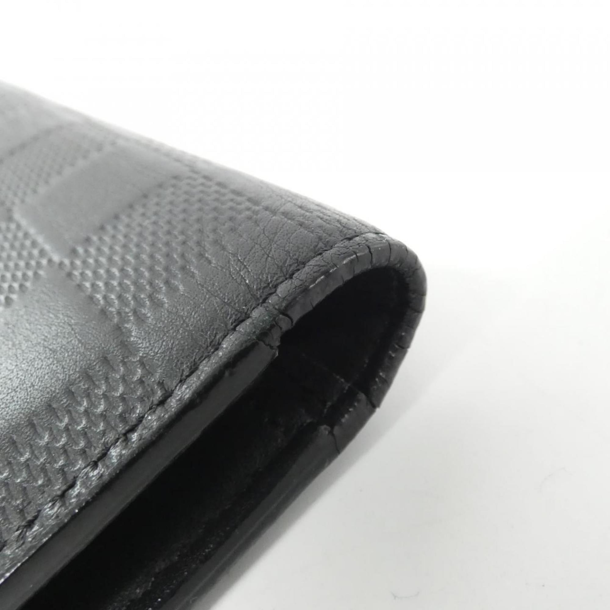 Louis Vuitton Damier Infini Onyx Leather Long Wallet (Bi-Fold) (Pre-Owned)