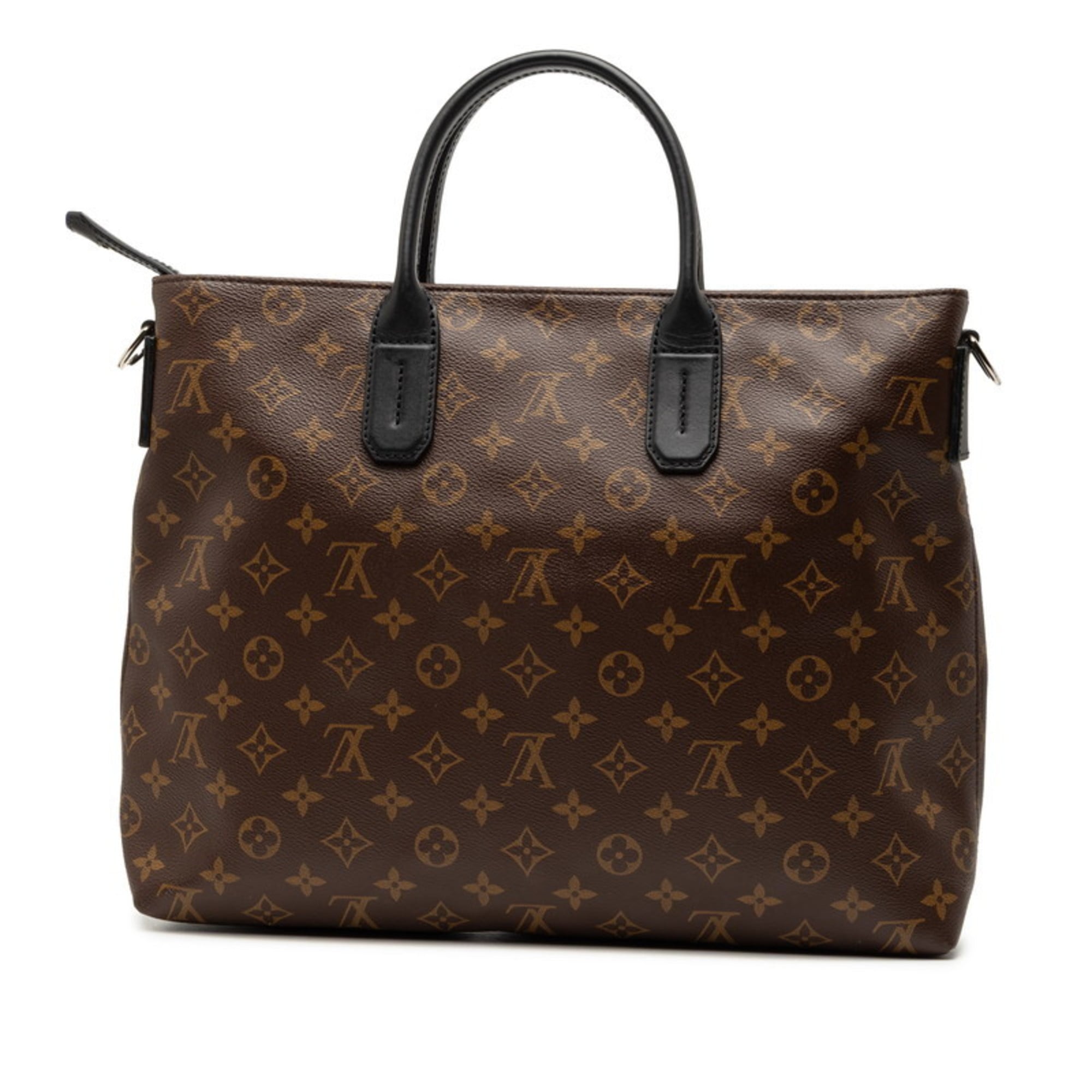 Louis Vuitton Black Brown Pvc Leather Handbag Shoulder Bag (Pre-Owned)