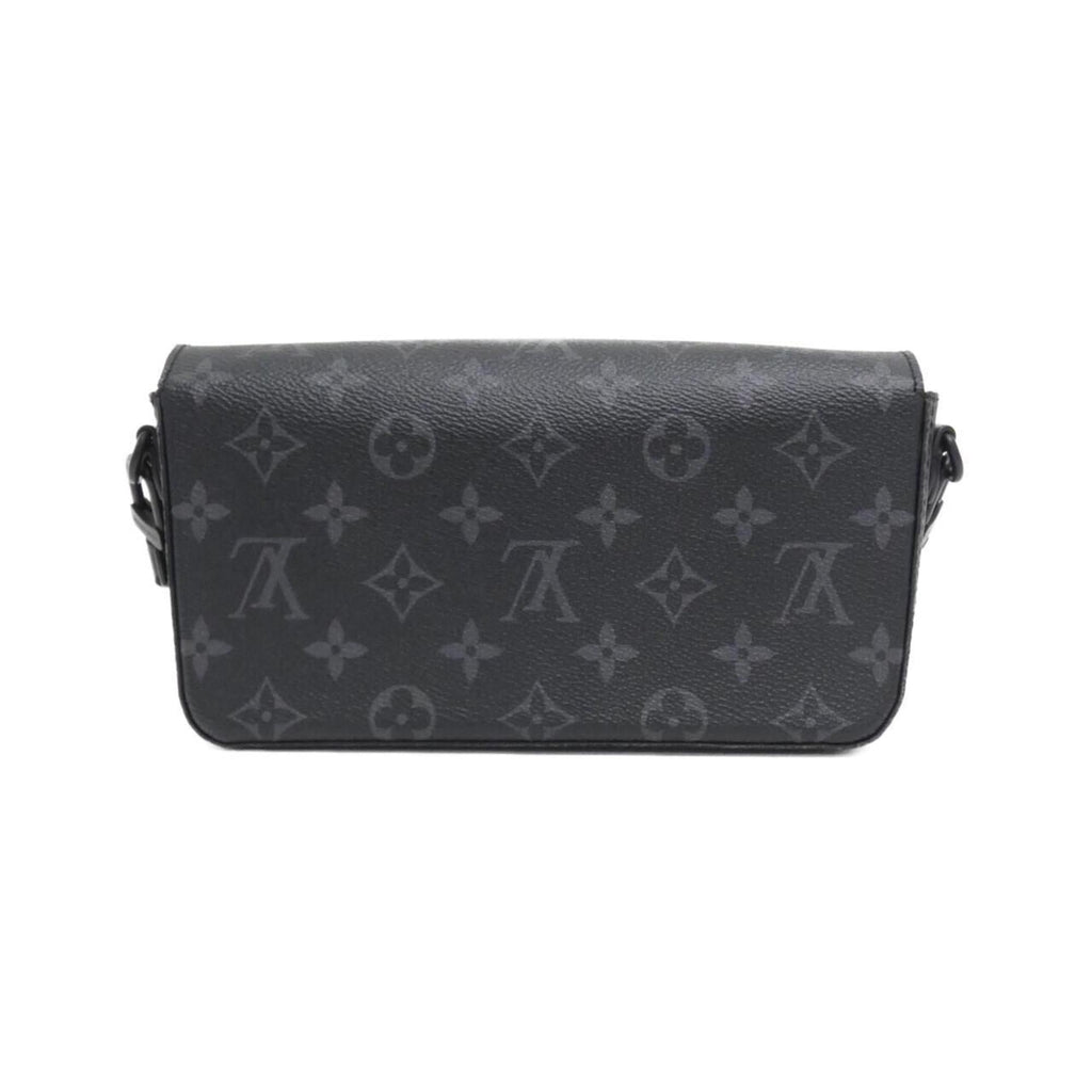 Louis Vuitton Black Coated Canvas Shoulder Bag (Pre-Owned)
