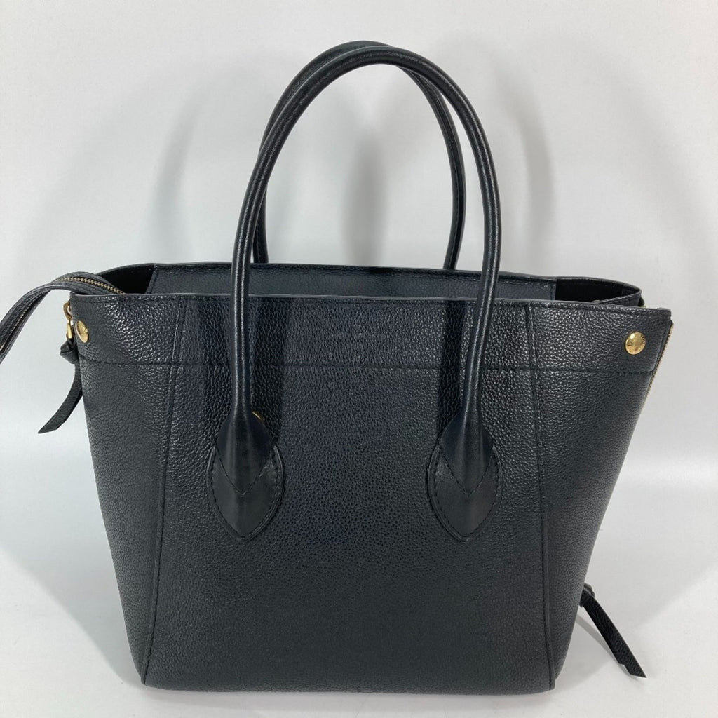 Louis Vuitton Black Noir Leather Handbag Shoulder Bag Tote Bag (Pre-Owned)