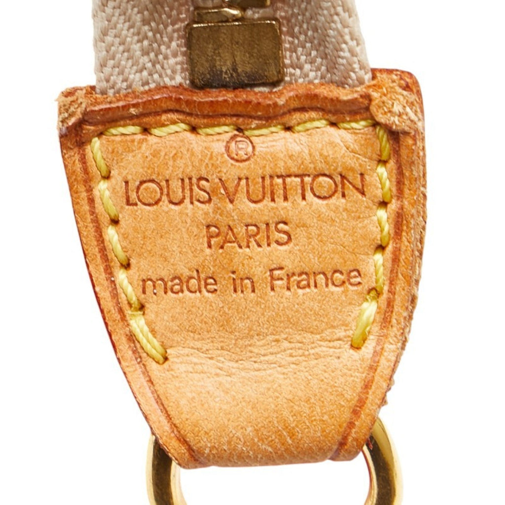 Louis Vuitton Antigua Beige Red Color Canvas Shoulder Bag Tote Bag (Pre-Owned)
