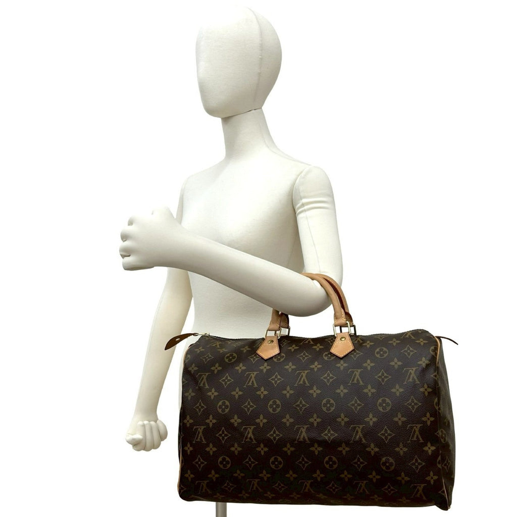 Louis Vuitton Brown Leather Pvc Boston Bag (Pre-Owned)