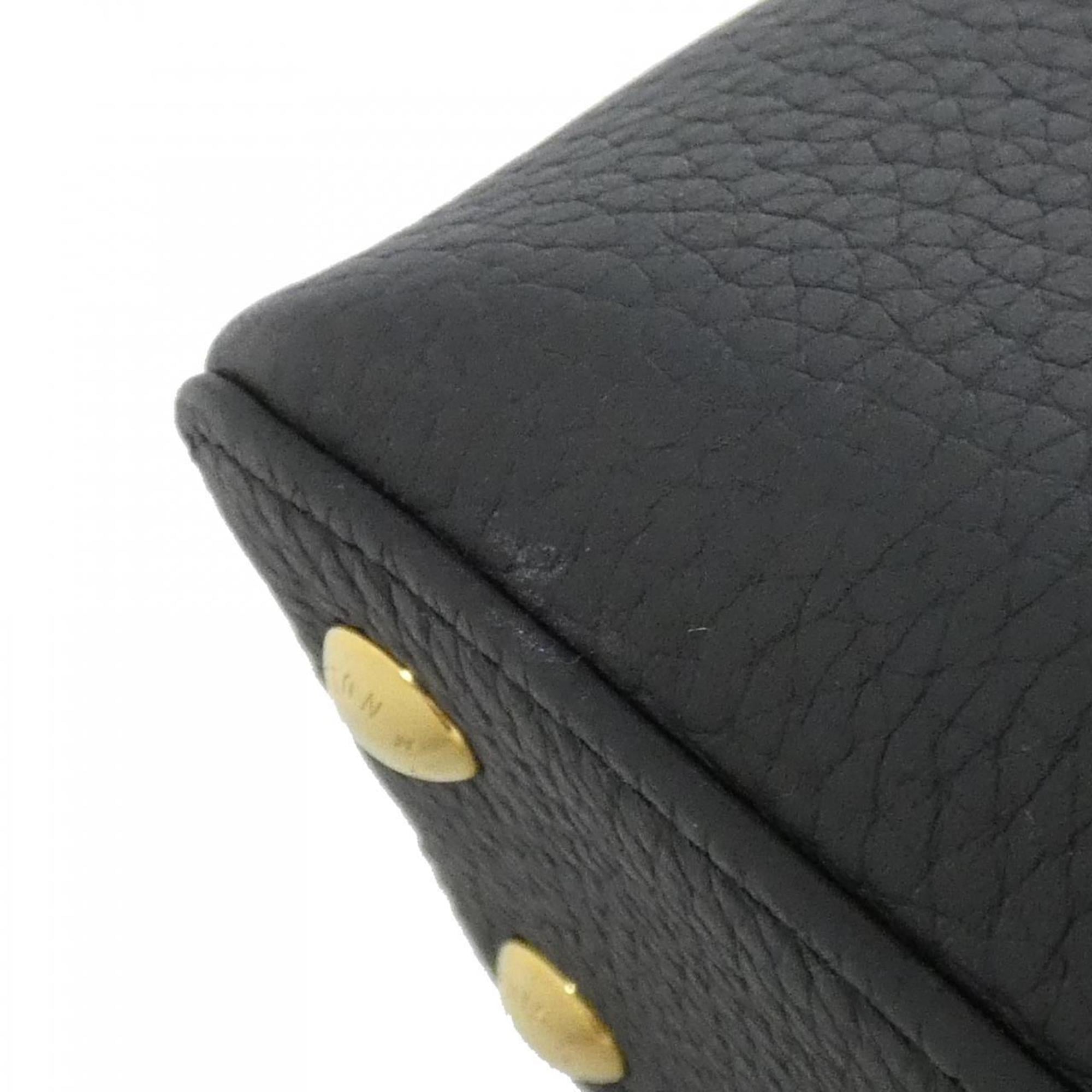 Louis Vuitton Black Leather Handbag (Pre-Owned)