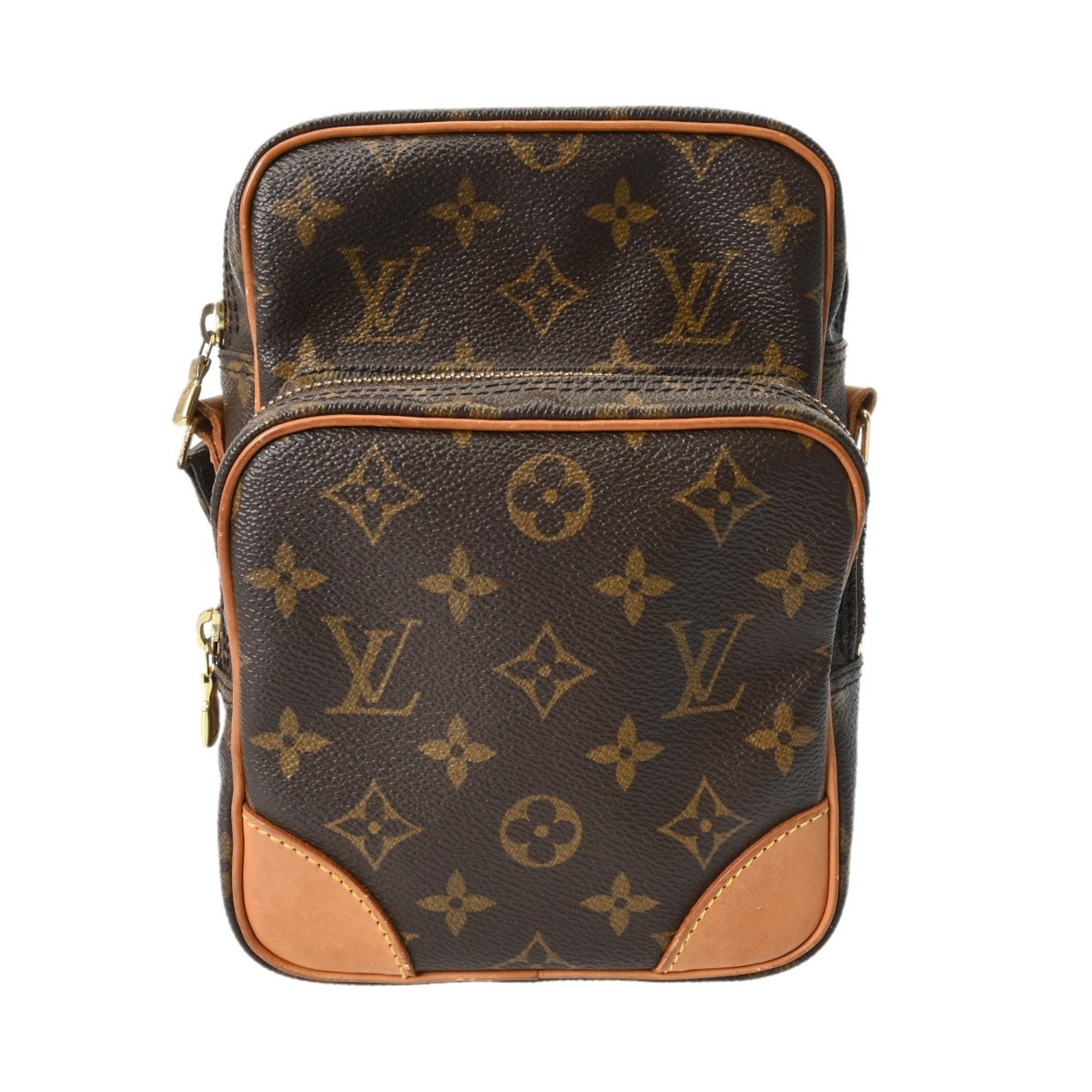 Louis Vuitton Brown Monogram Canvas Shoulder Bag (Pre-Owned)