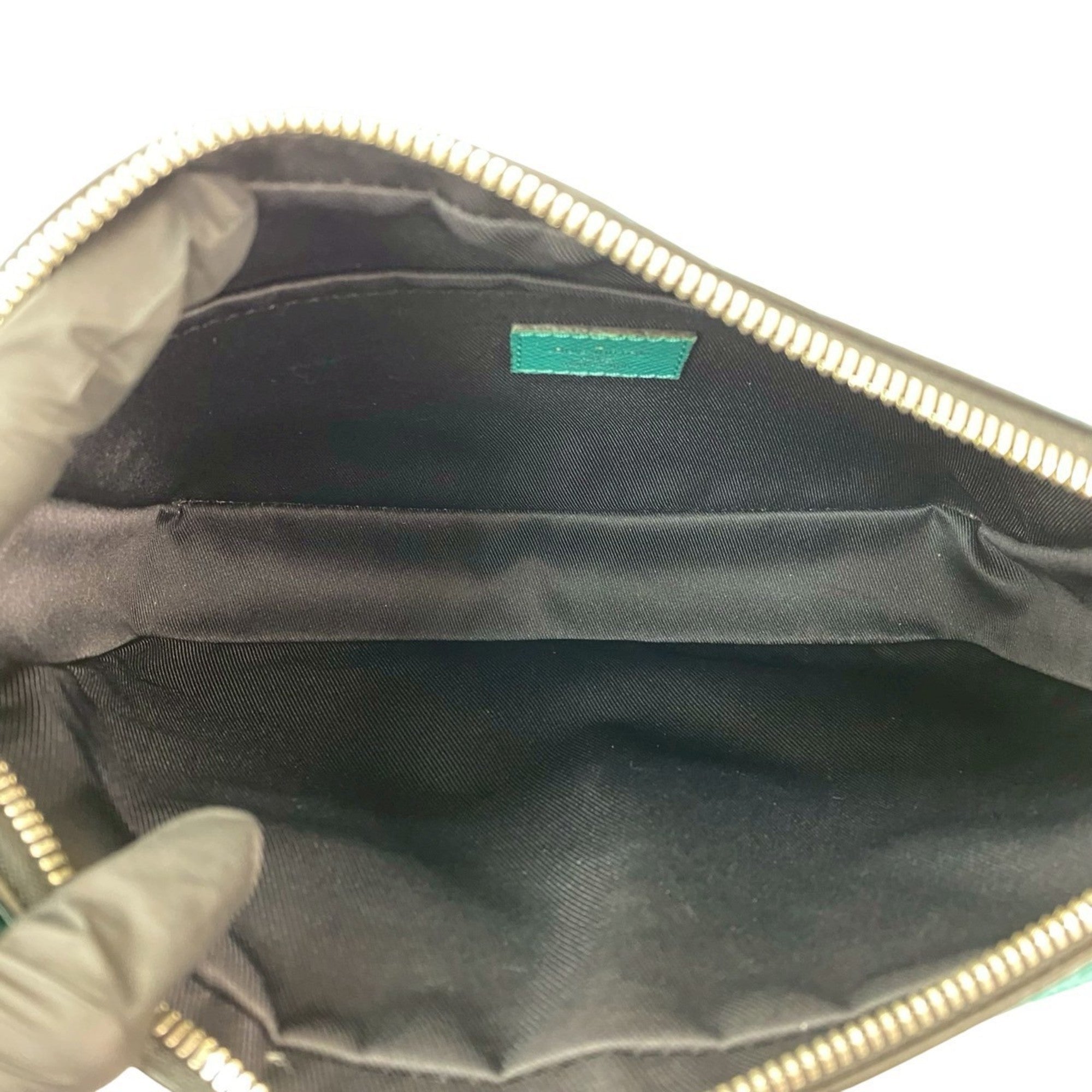Louis Vuitton Green Leather Shoulder Bag (Pre-Owned)