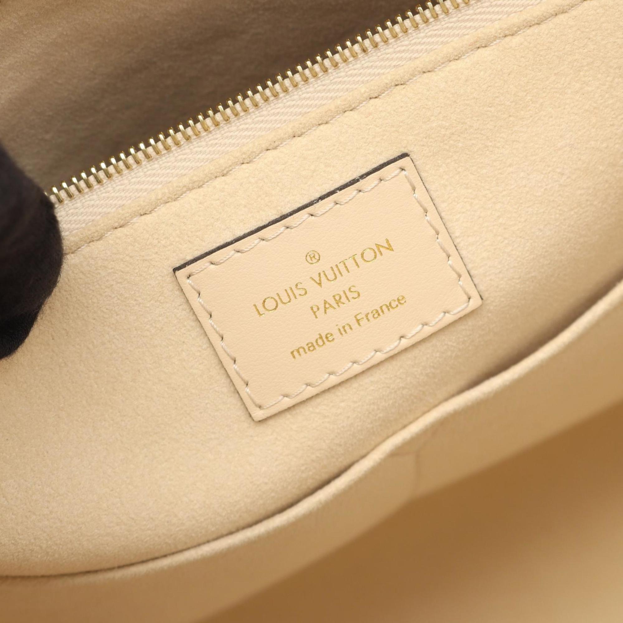 Louis Vuitton Cream Ivory Monogram Empreinte Tote Bag (Pre-Owned)