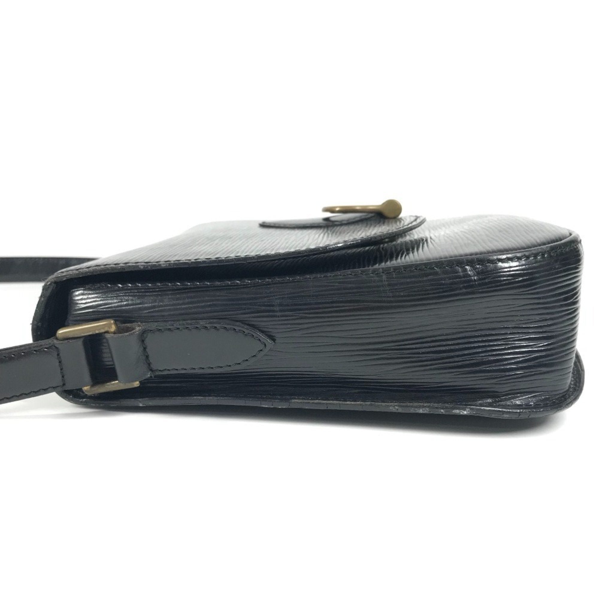 Louis Vuitton Black Noir Epi Leather Shoulder Bag (Pre-Owned)