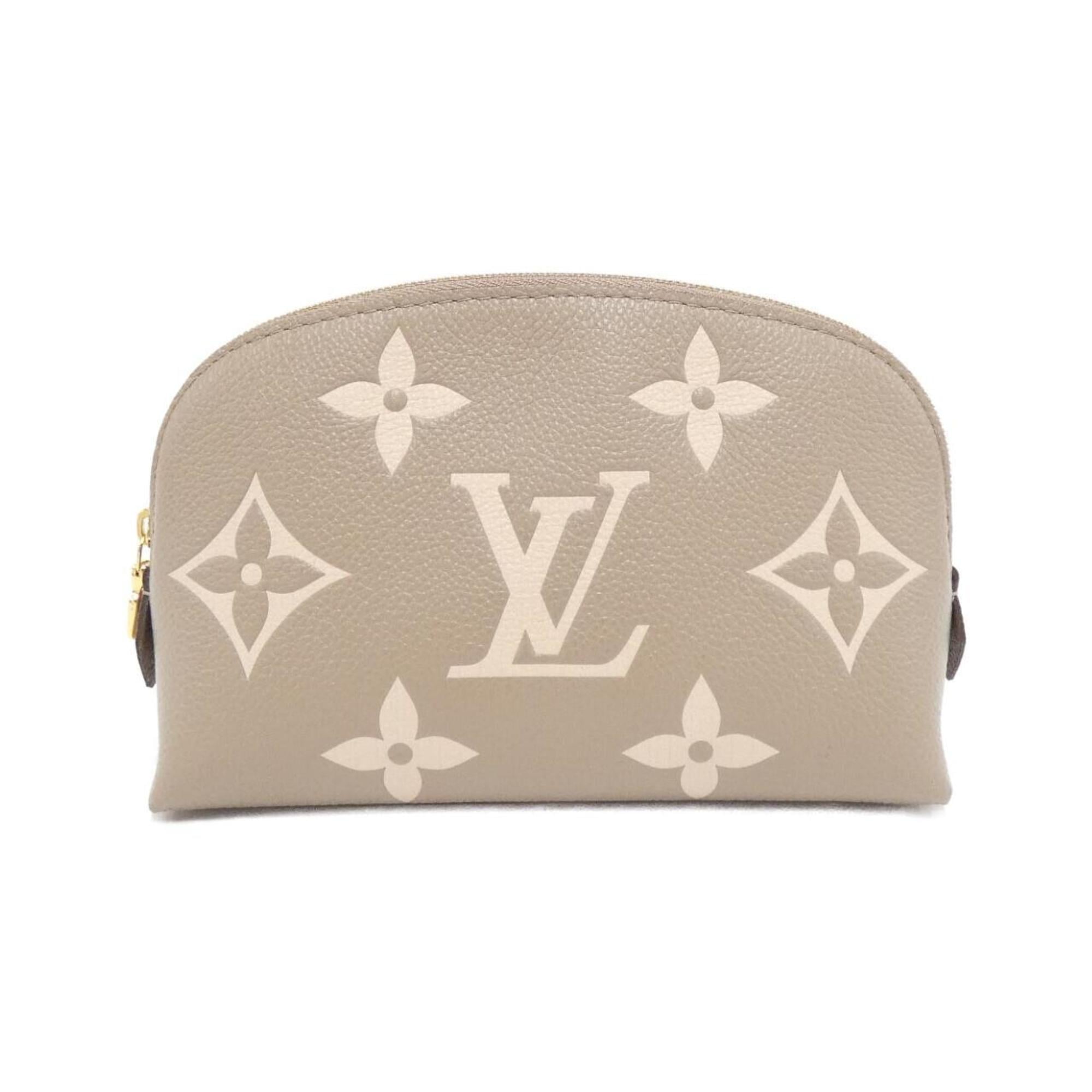 Louis Vuitton Bicolor Cream Leather Pochette Pouch (Pre-Owned)