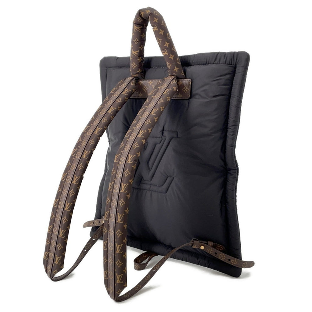 Louis Vuitton Noir Nylon Monogram Backpack (Pre-Owned)