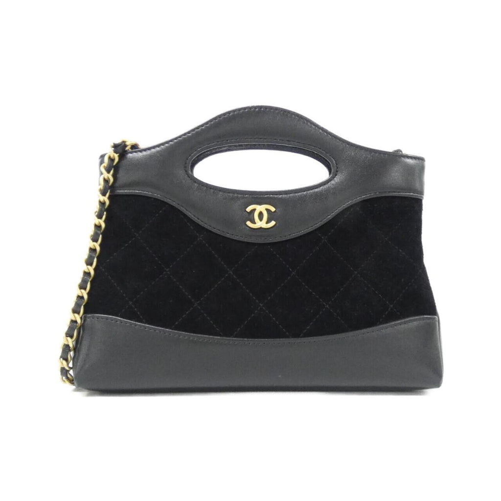 31 Shopping Bag Clutch with Chain Quilted Lambskin Small