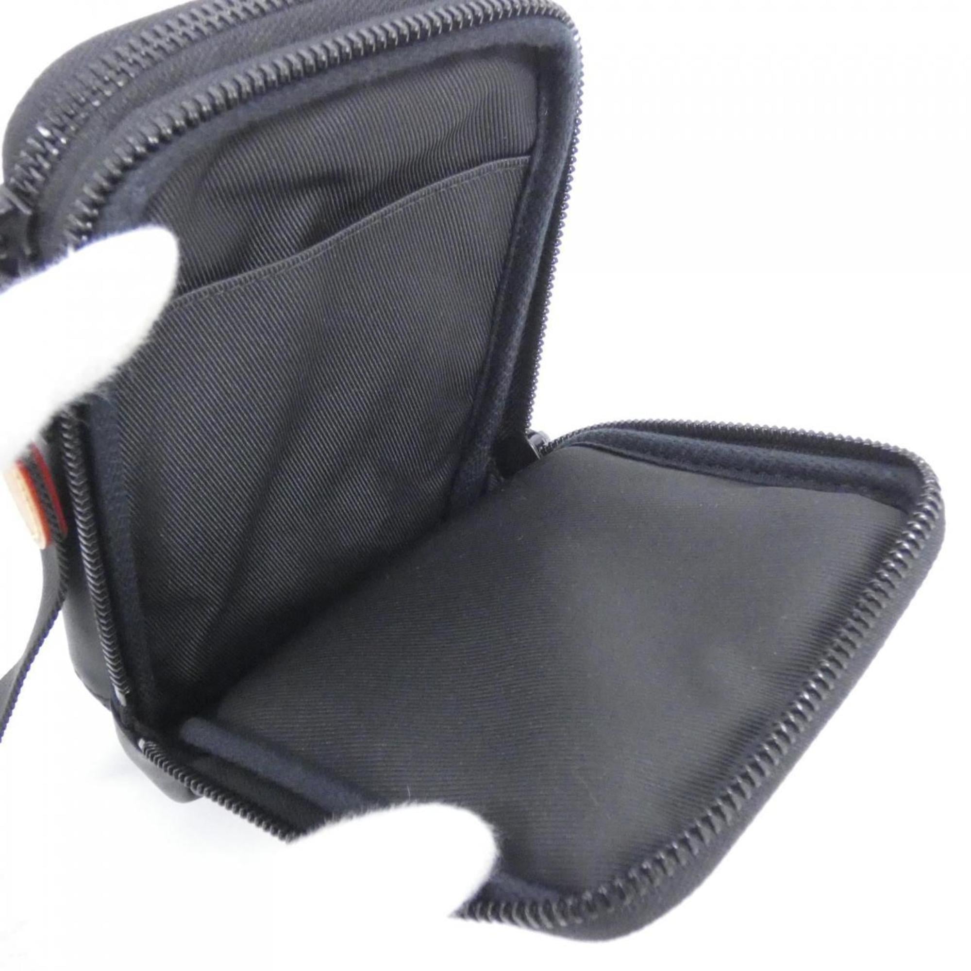 Louis Vuitton Black Brown Coated Canvas Phone Wallet (Pre-Owned)