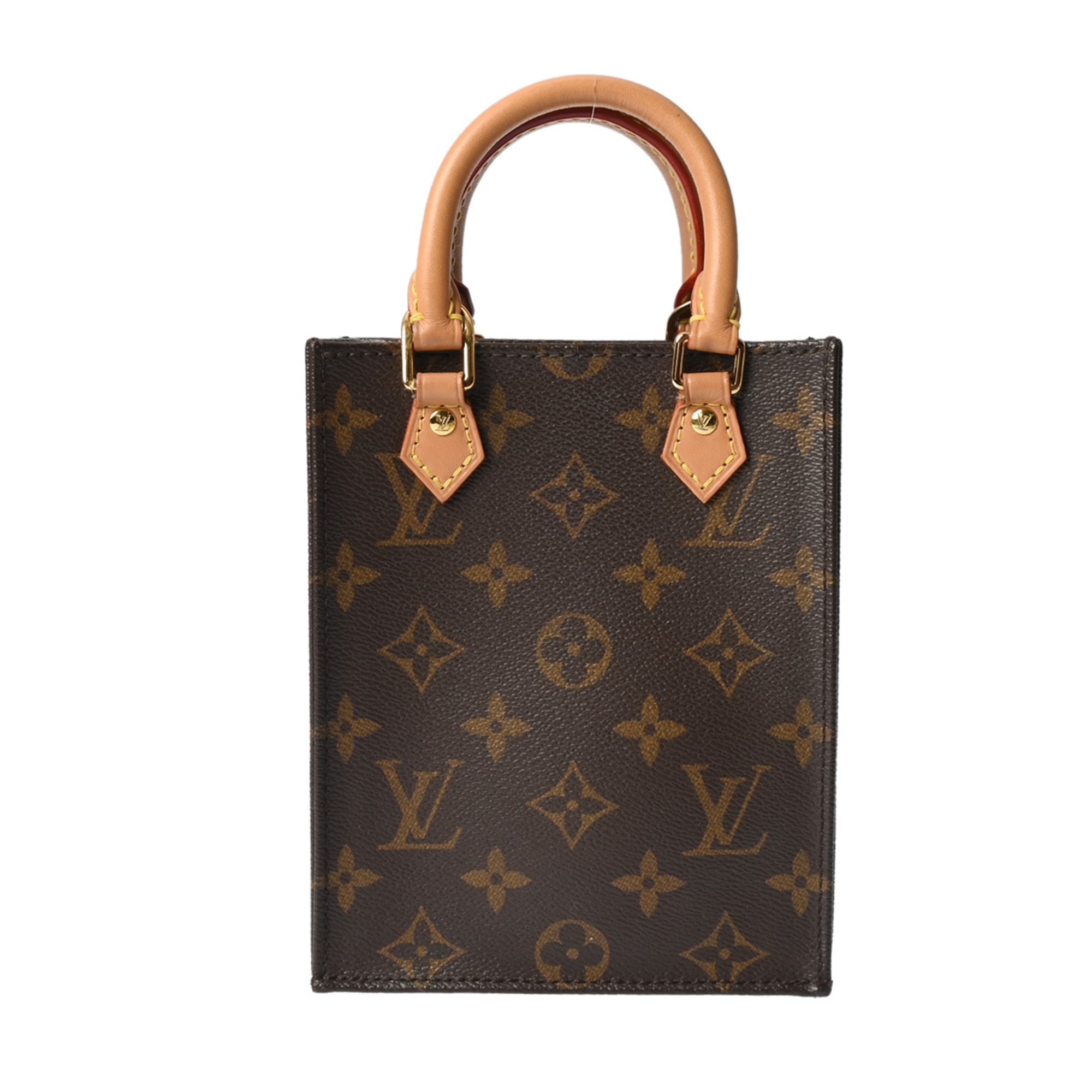 Louis Vuitton Brown Monogram Canvas Handbag (Pre-Owned)