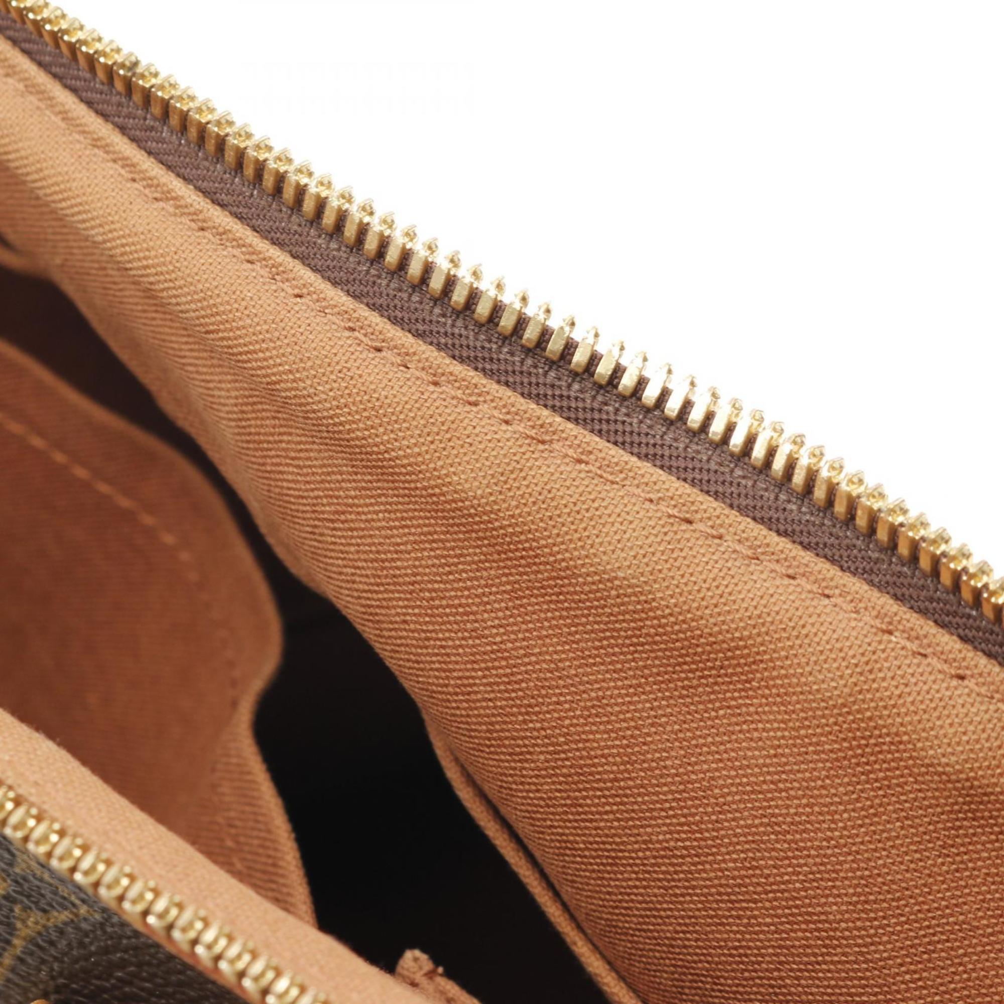 Louis Vuitton Brown Monogram Coated Canvas Handbag (Pre-Owned)