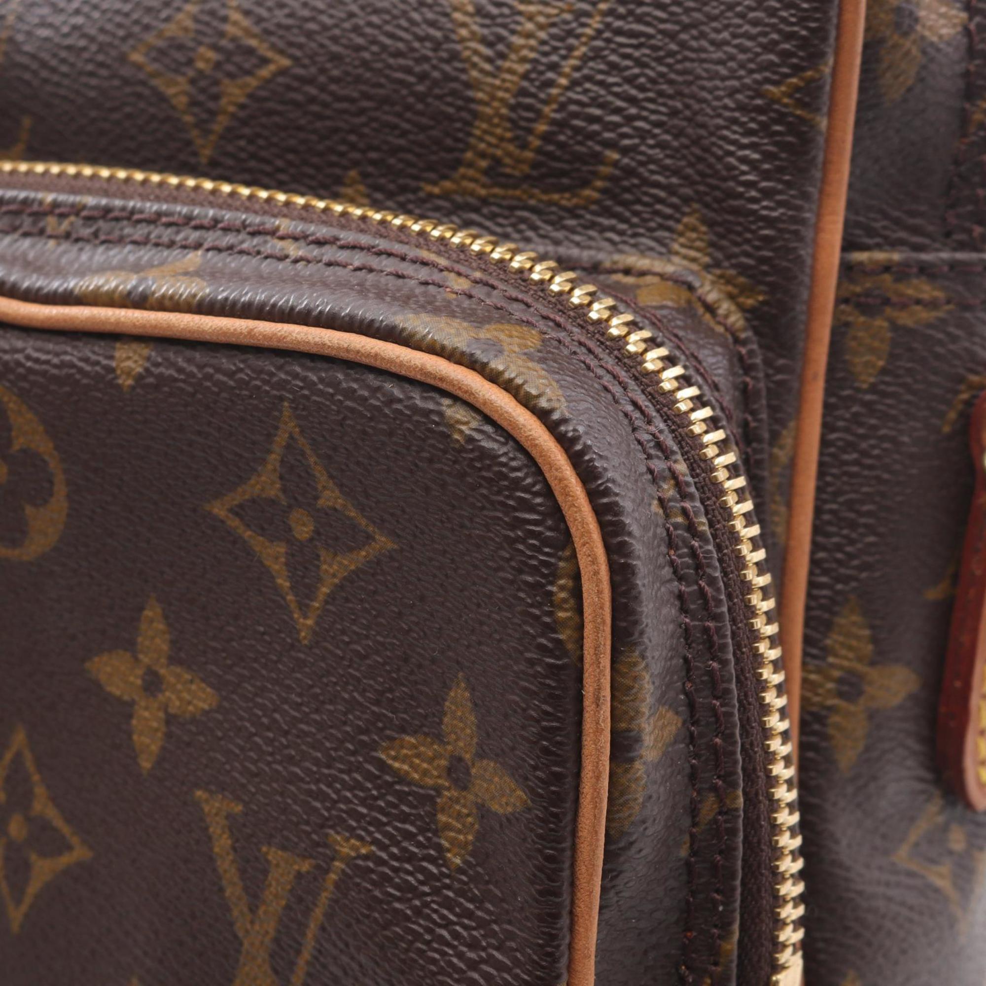 Louis Vuitton Brown Coated Canvas Pvc Leather Shoulder Bag (Pre-Owned)