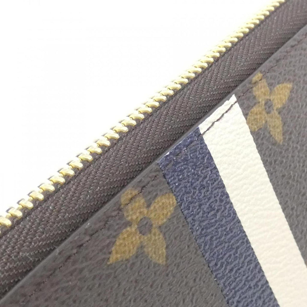 Louis Vuitton Marron Coated Canvas Long Wallet (Bi-Fold) (Pre-Owned)