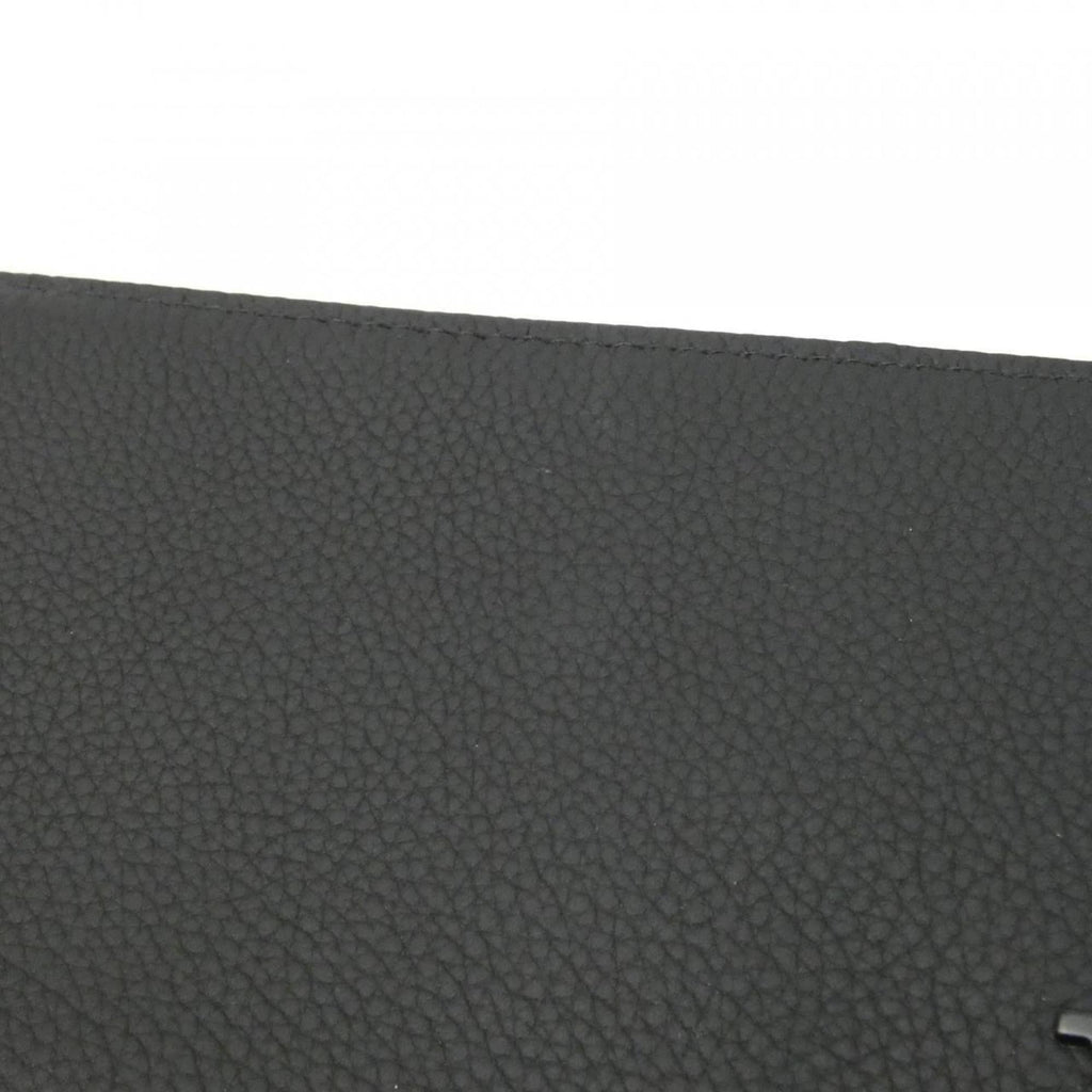 Louis Vuitton Black Leather Long Wallet (Bi-Fold) (Pre-Owned)