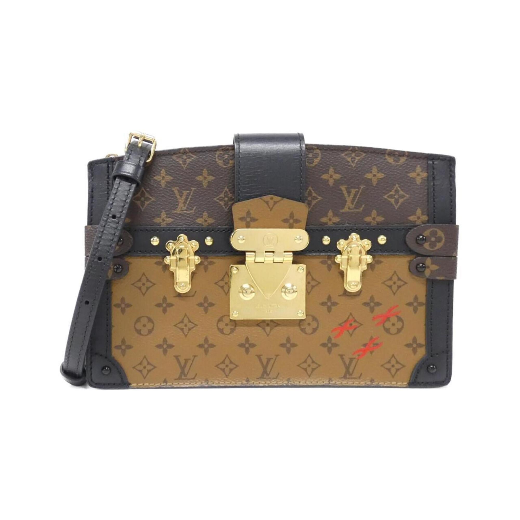 Louis Vuitton Marron Coated Canvas Shoulder Bag (Pre-Owned)
