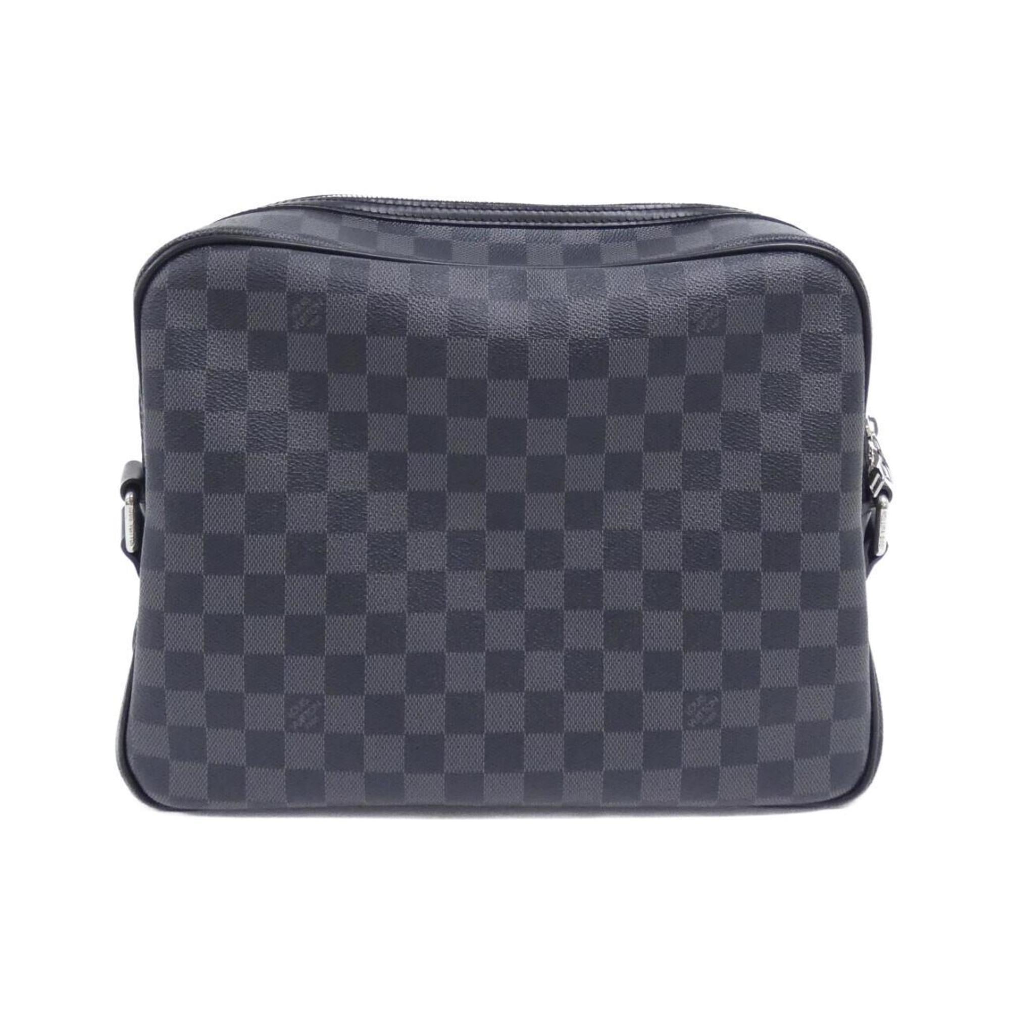 Louis Vuitton Graphite Coated Canvas Shoulder Bag (Pre-Owned)