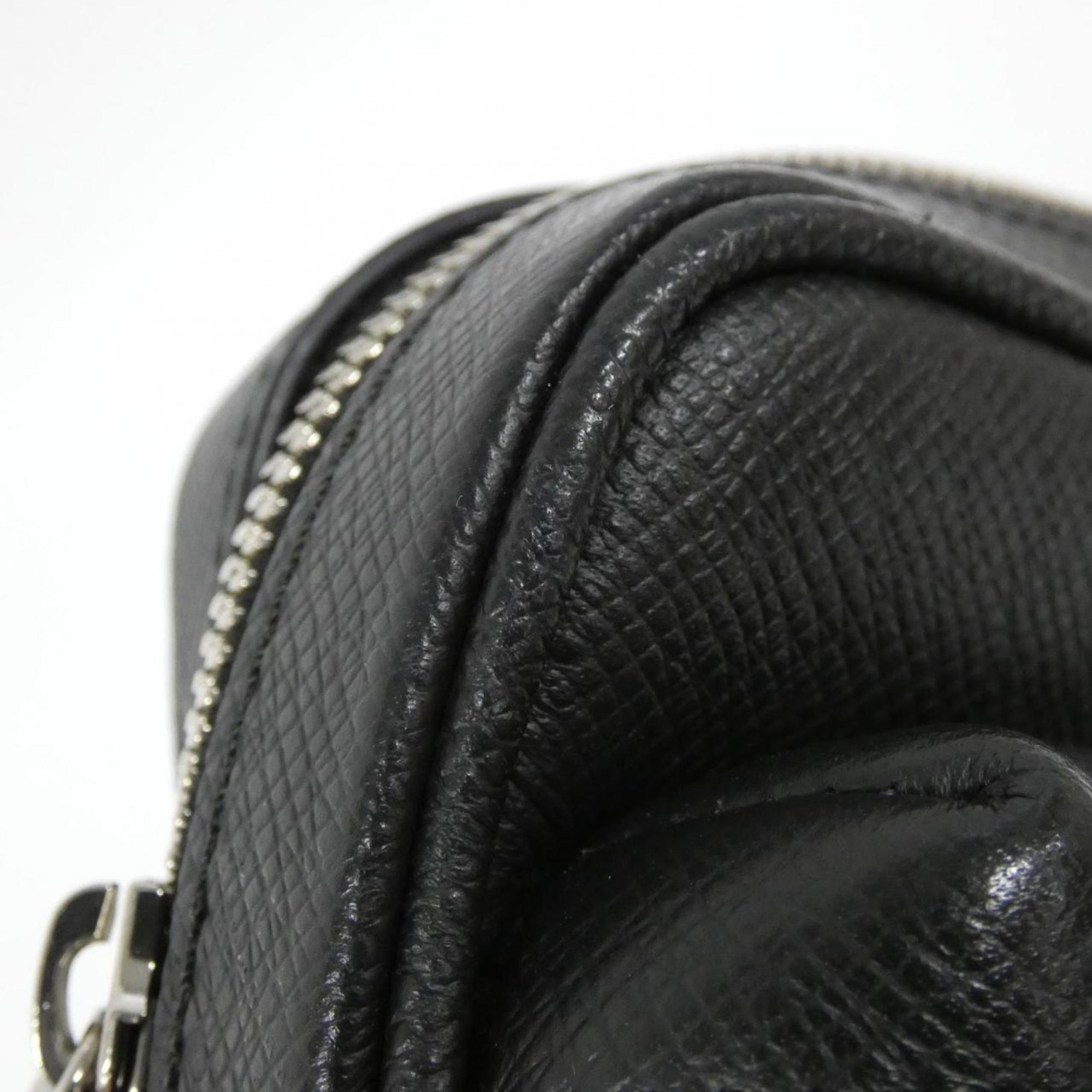 Louis Vuitton Black Leather Shoulder Bag (Pre-Owned)