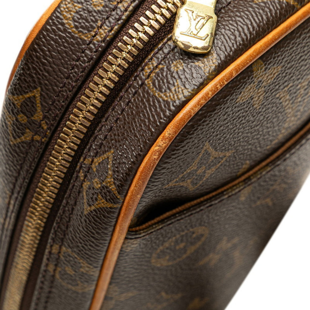 Louis Vuitton Brown Pvc Leather Sling Bag (Pre-Owned)