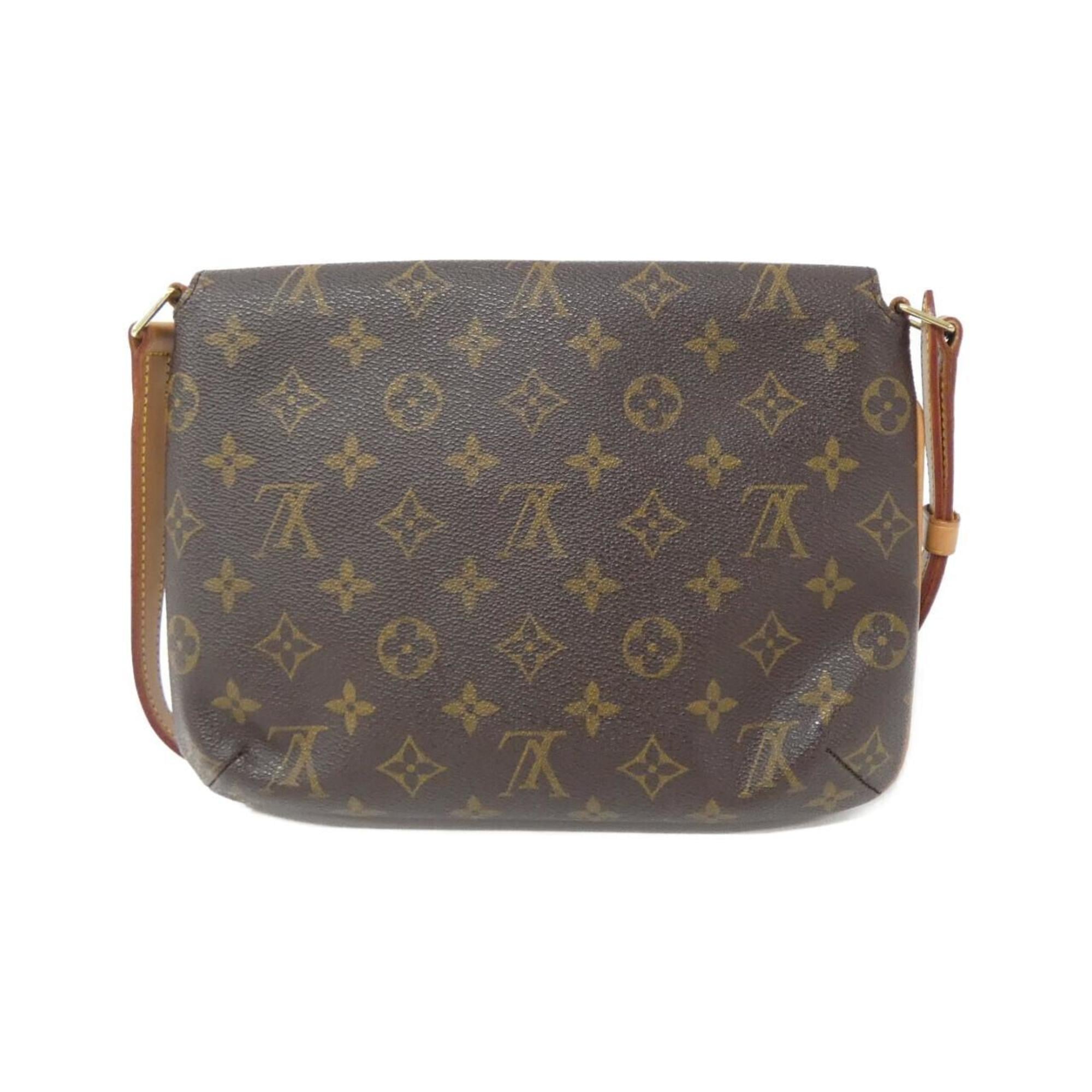 Louis Vuitton Marron Coated Canvas Shoulder Bag (Pre-Owned)