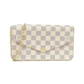 Louis Vuitton Azur Coated Canvas Pochette Pouch Shoulder Bag (Pre-Owned)